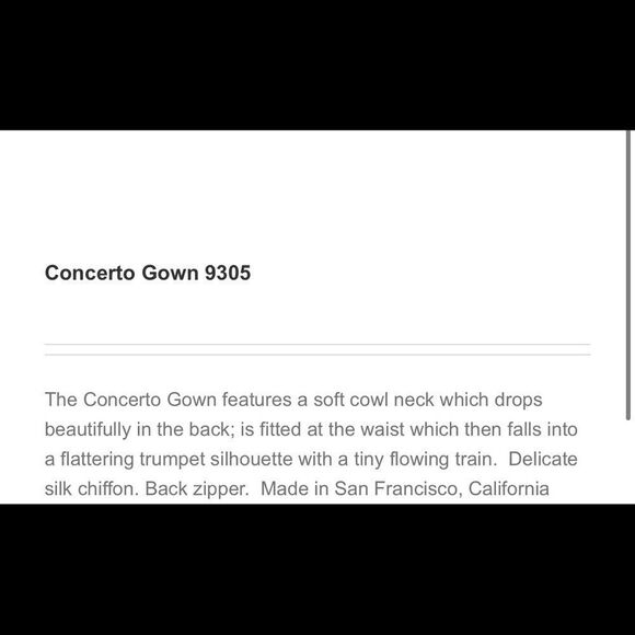 Siri Gowns Violet Silk Chiffon Concerto Gown Style 9305 Sz 12 - Picture 6 of 9